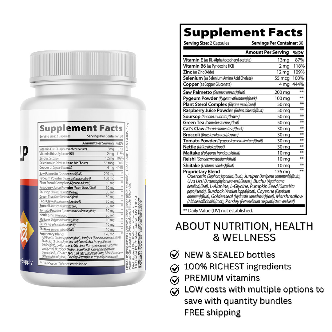 ProstaHelp- Prostate & Urinary Support- 60 Capsules