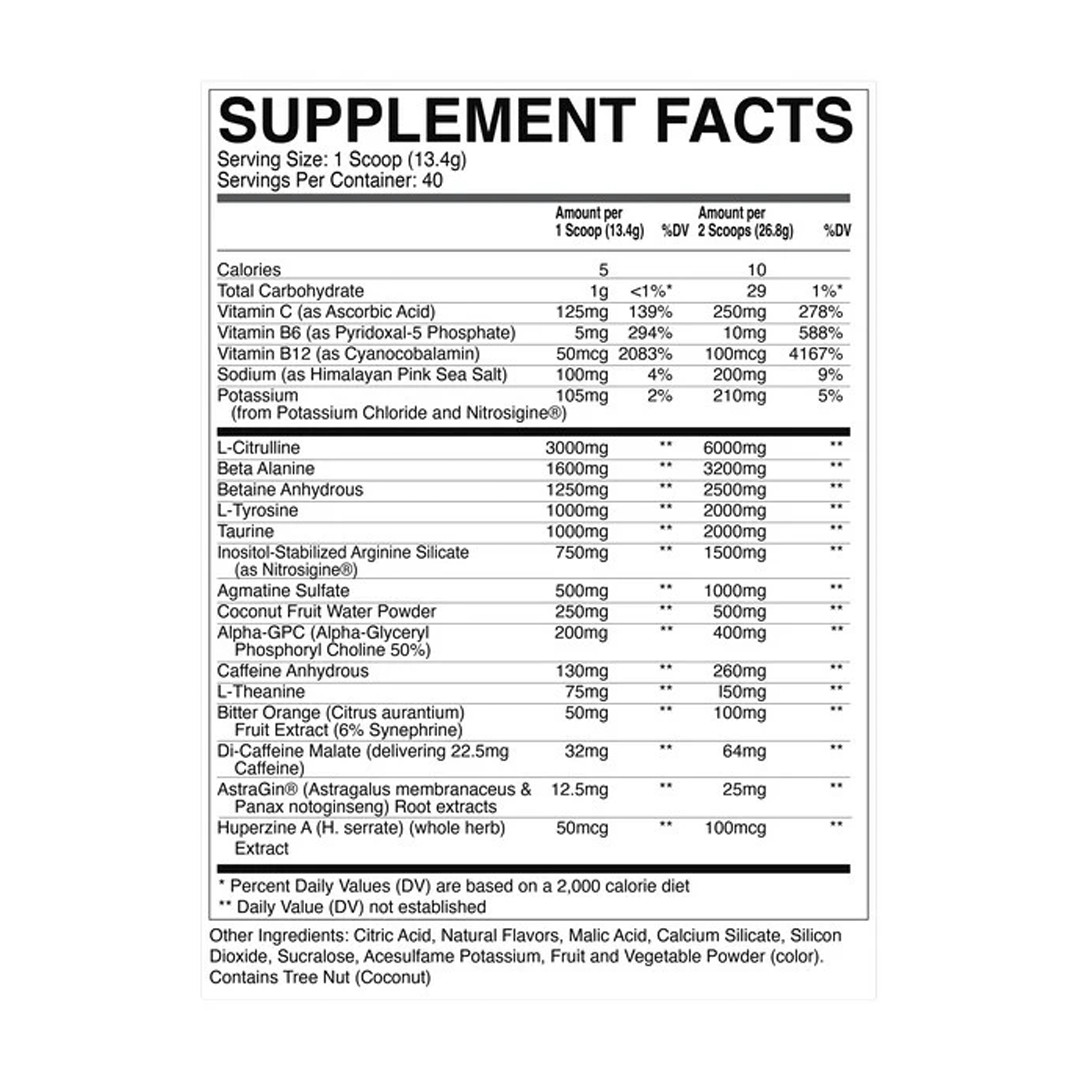 Raw Nutrition x CBUM Thavage Pre-Workout – Energy, Focus & Performance Booster