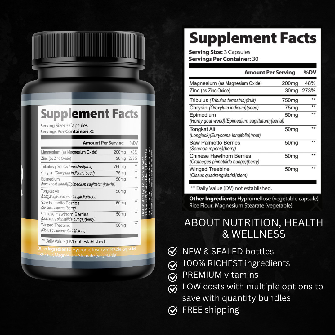 Max Power- Bodybuilding & Men’s Health Support- 10 Bottles- 900 Capsules