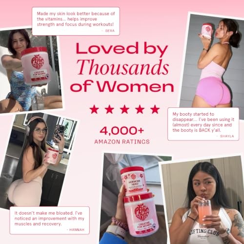 Peach Perfect Creatine for Women Pink Lemonade 30 Servings