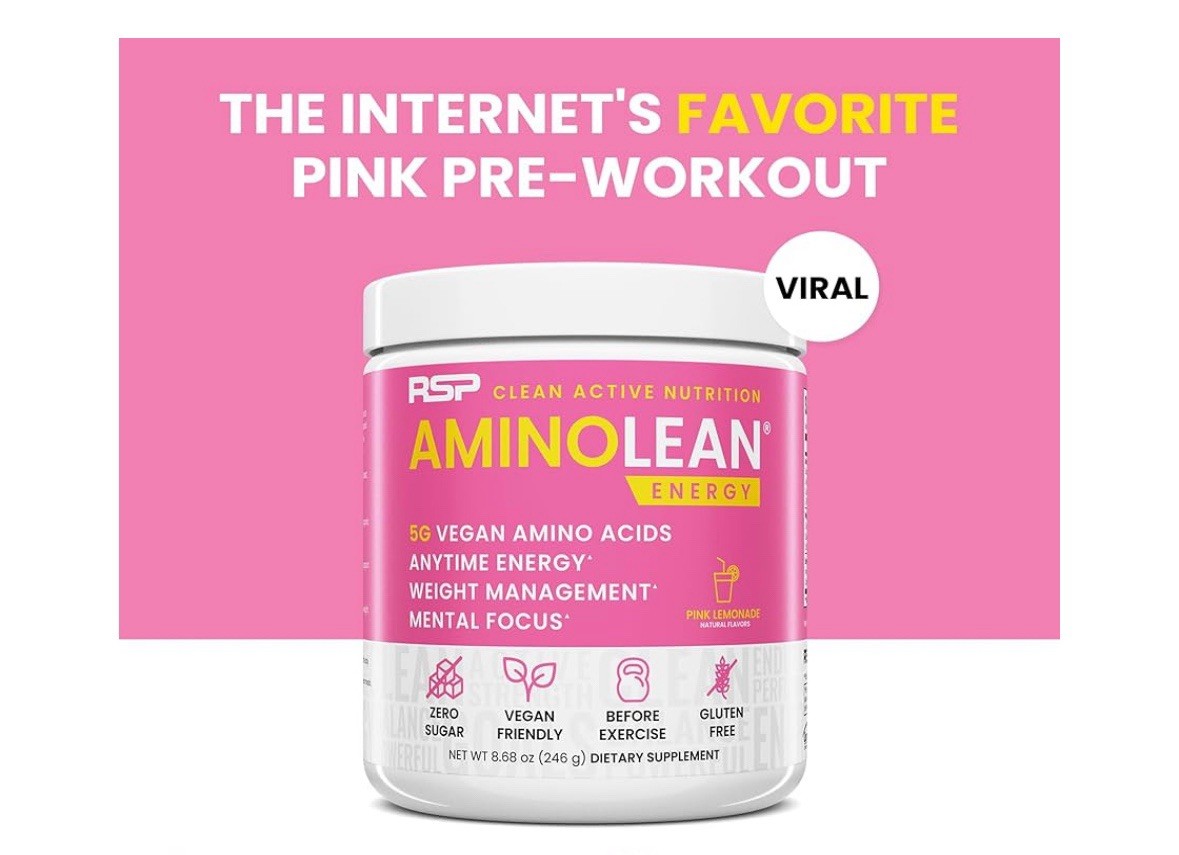 RSP NUTRITION AminoLean Pre Workout Powder, Amino Energy & Weight Management