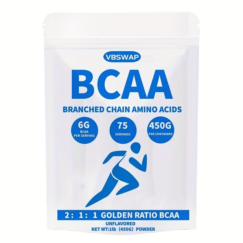 VBSWAP BCAA Powder 2:1:1 75 Servings Unflavored No Sugar Workout Recovery US