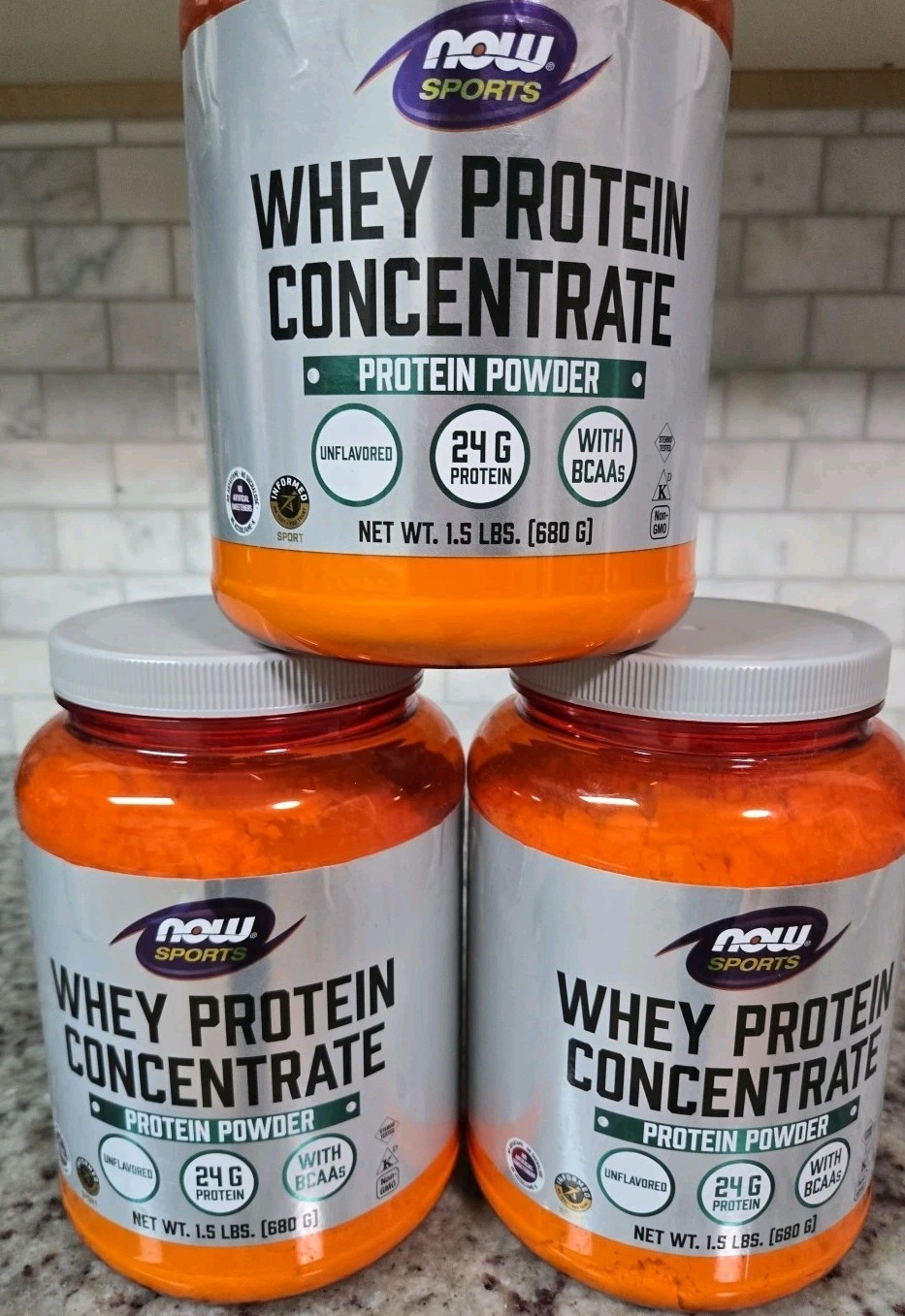 Now Foods, Sports, Whey Protein Concentrate, Natural Unflavored, 1.5 lbs (680 g)
