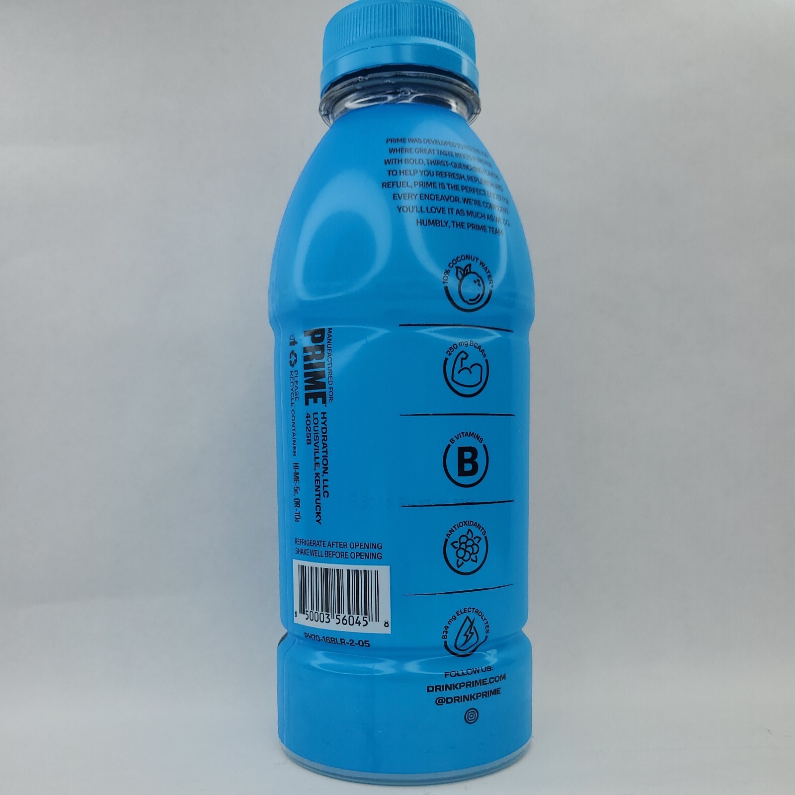 Prime Drink Blue Raspberry Flavor 16 oz Bottle KSI Logan Jake Paul Sealed Gift