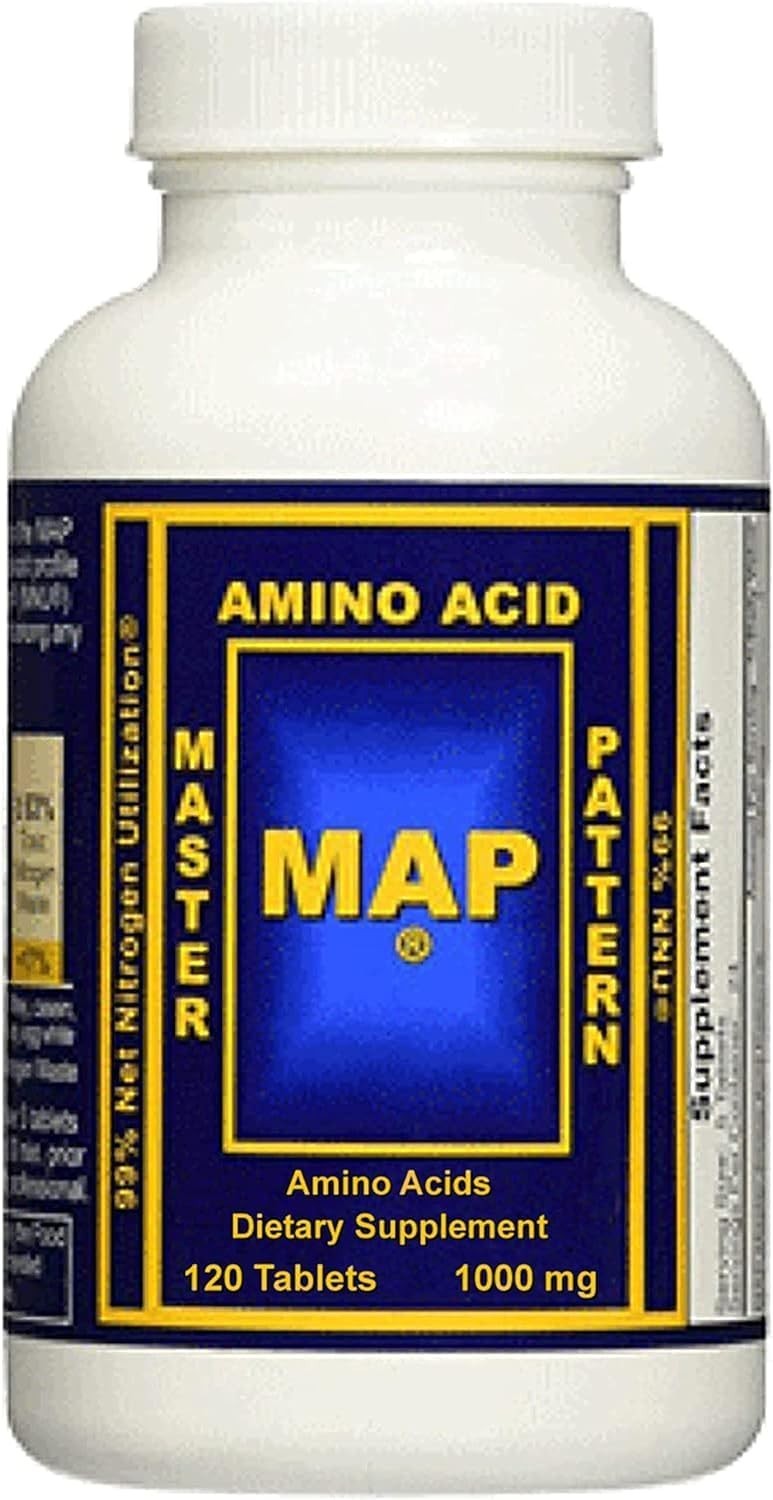 INRC Master Amino Acid Pattern (MAP)Muscle Building Tablets–1 Pack (120 Tablets)