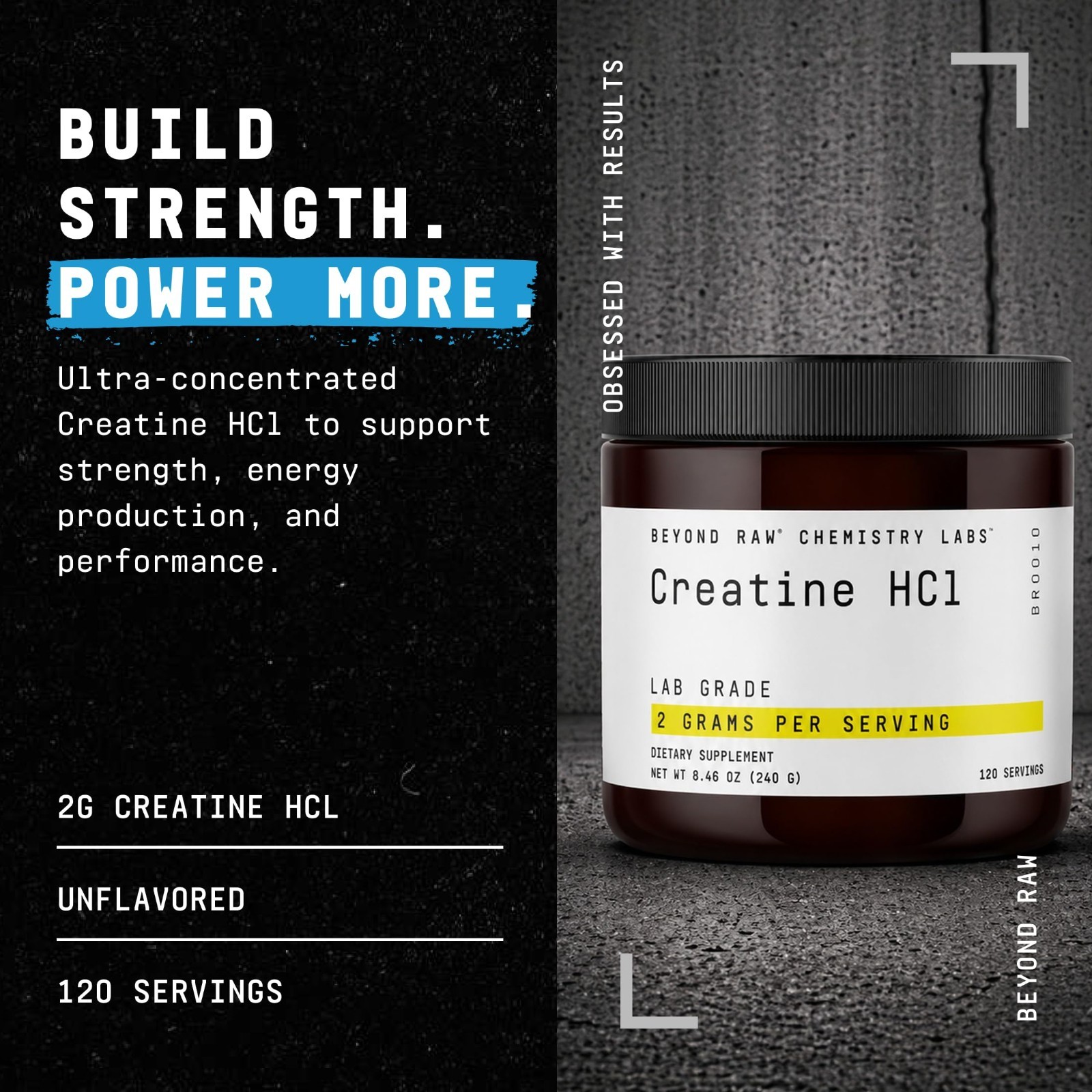 Creatine HCl Powder – Lab Grade for Muscle Growth, Energy Boost, Athletic Perfor