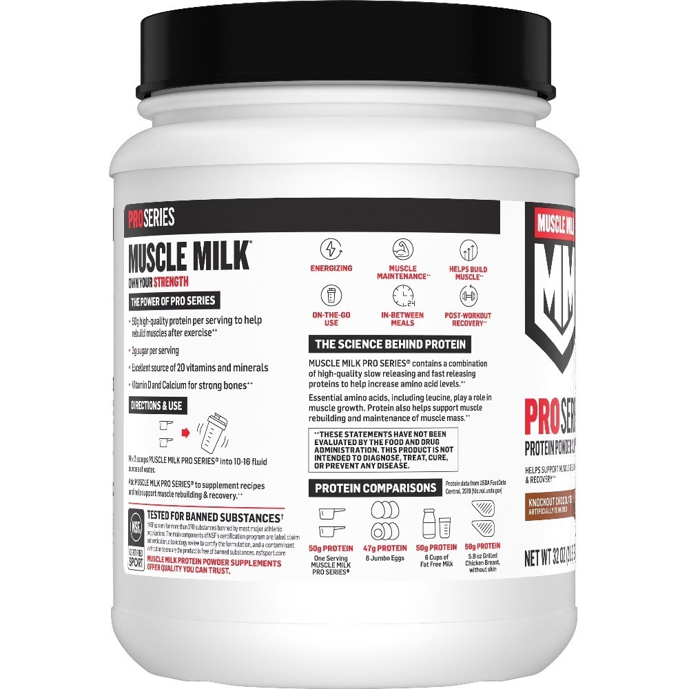 High Protein Powder Supplement Knockout Chocolate Flavor 50g Protein 2lb 11