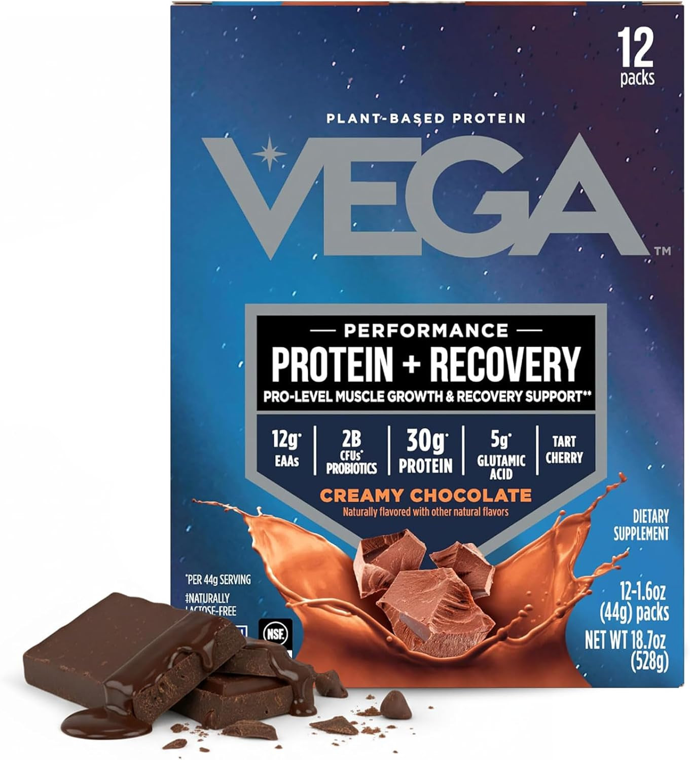 Protein + Recovery, Chocolate – 30G n Protein, Dairy & Gluten Free, Probiotics,