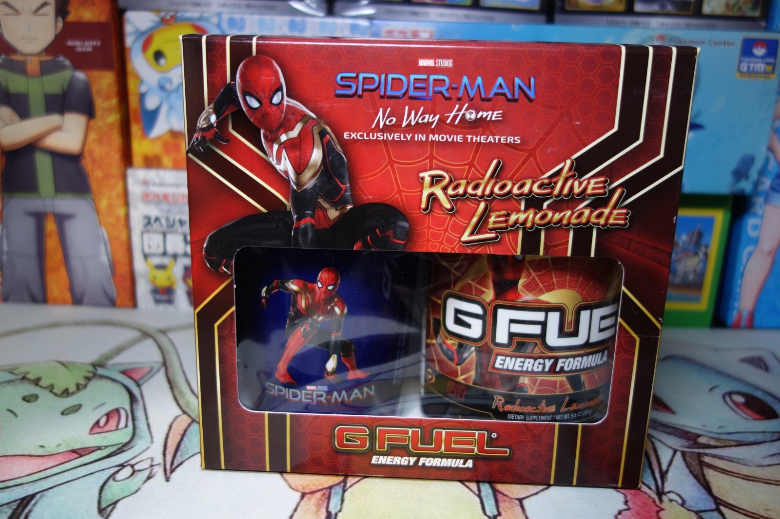 Spiderman No Way Home Red and Blue G fuel Collector’s Box Brand New On Hand!