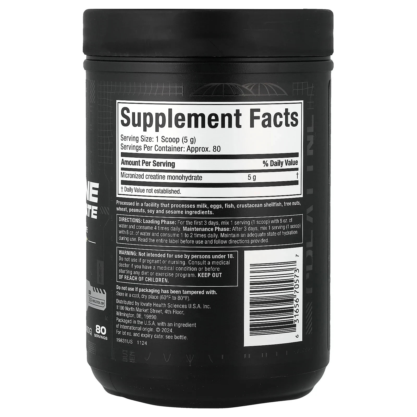 Muscletech, Essential Series, Platinum 100% Creatine, Unflavored, 14.11 oz