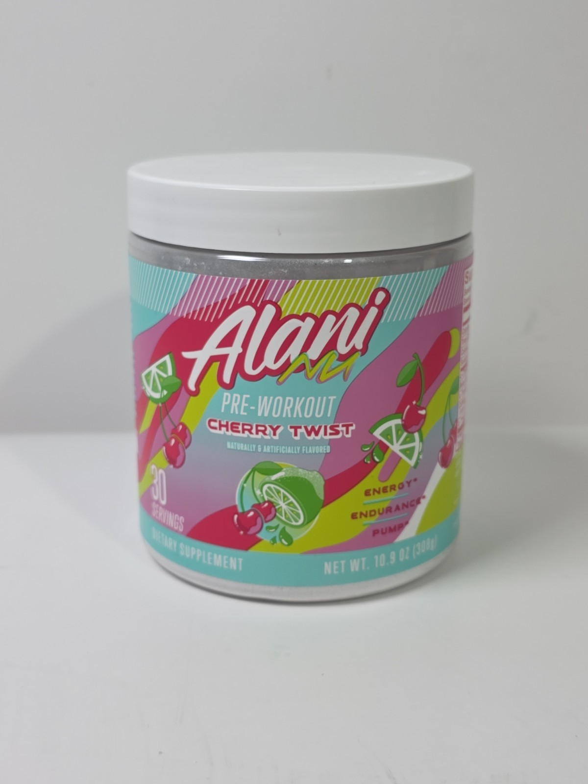Alani Nu Pre-workout Cherry Twist 10.9 Oz 30 Serving EXP 1/28
