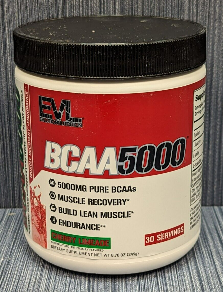 EVLution Nutrition EVL-86435 BCAA5000, Cherry Limeade, 8.78 oz (249 g)