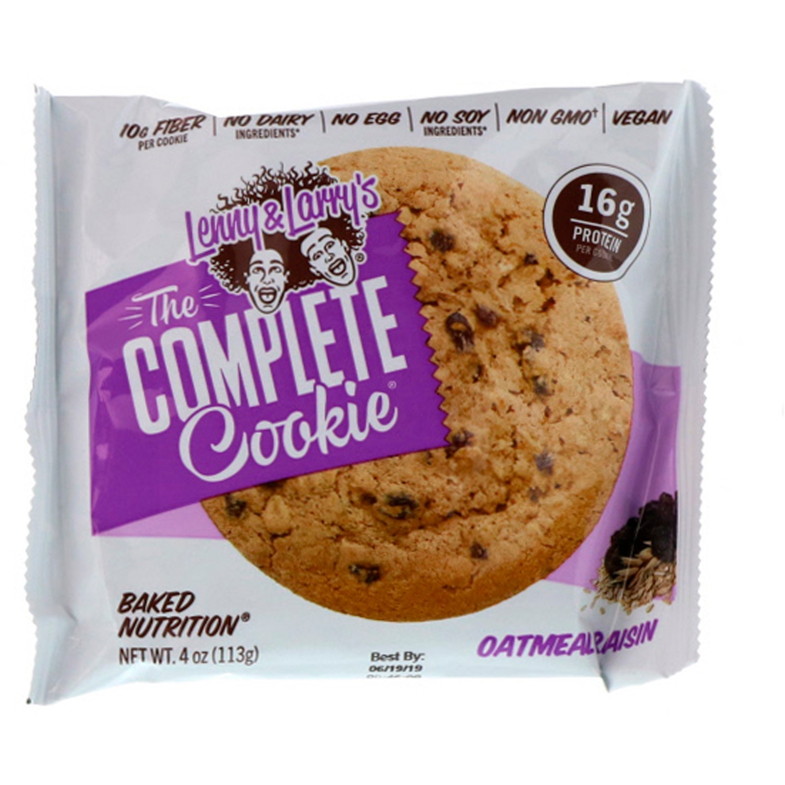 The Complete Cookie, Oatmeal Raisin, 12 Cookies, 4 oz (113 g) Each