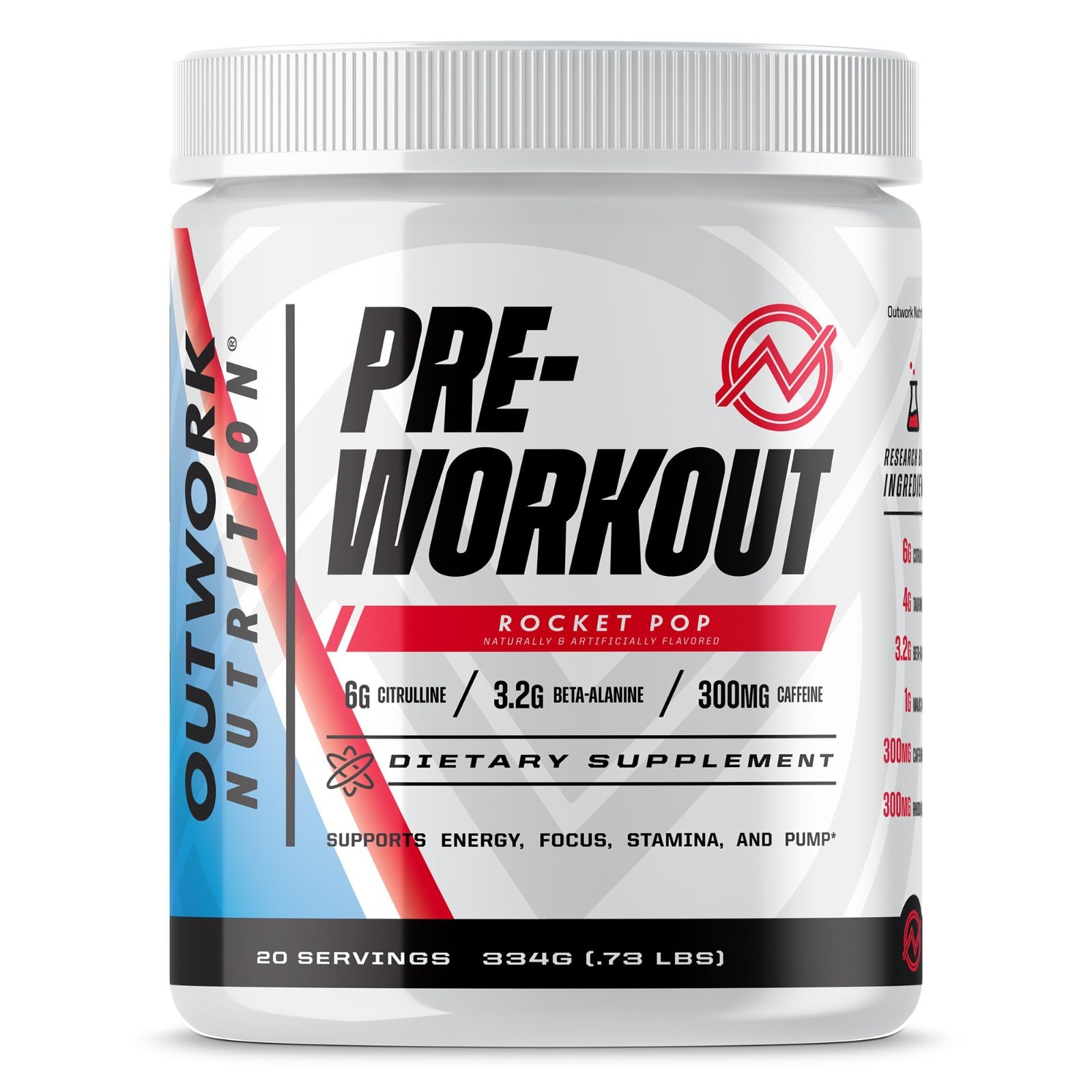 Creatine-Free Pre-Workout Powder for Men & Women – Nootropic Energy Boost, Citru
