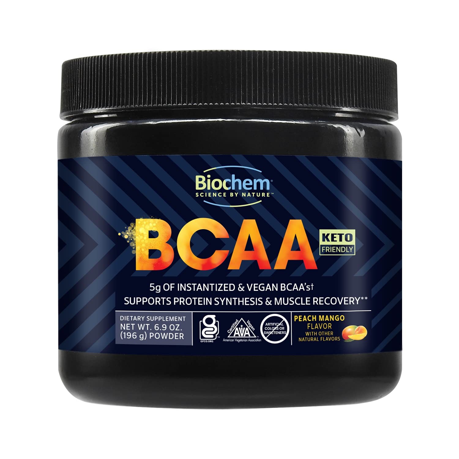 Biochem BCAA Powder Peach Mango 5g – 30 Servings | Vegan, Gluten Free, Keto, …