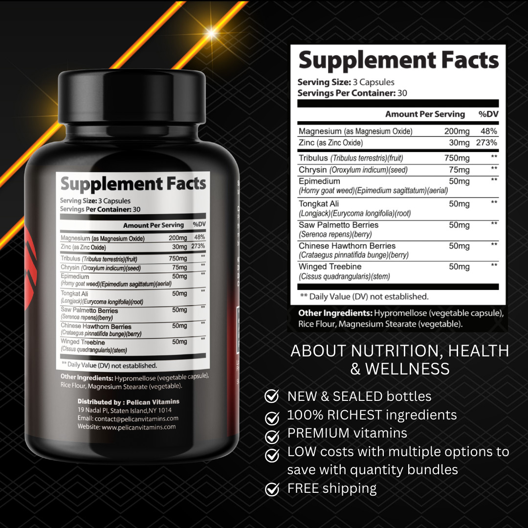 Mars Men Max- Bodybuilding & Men’s Health Support- 90 Capsules