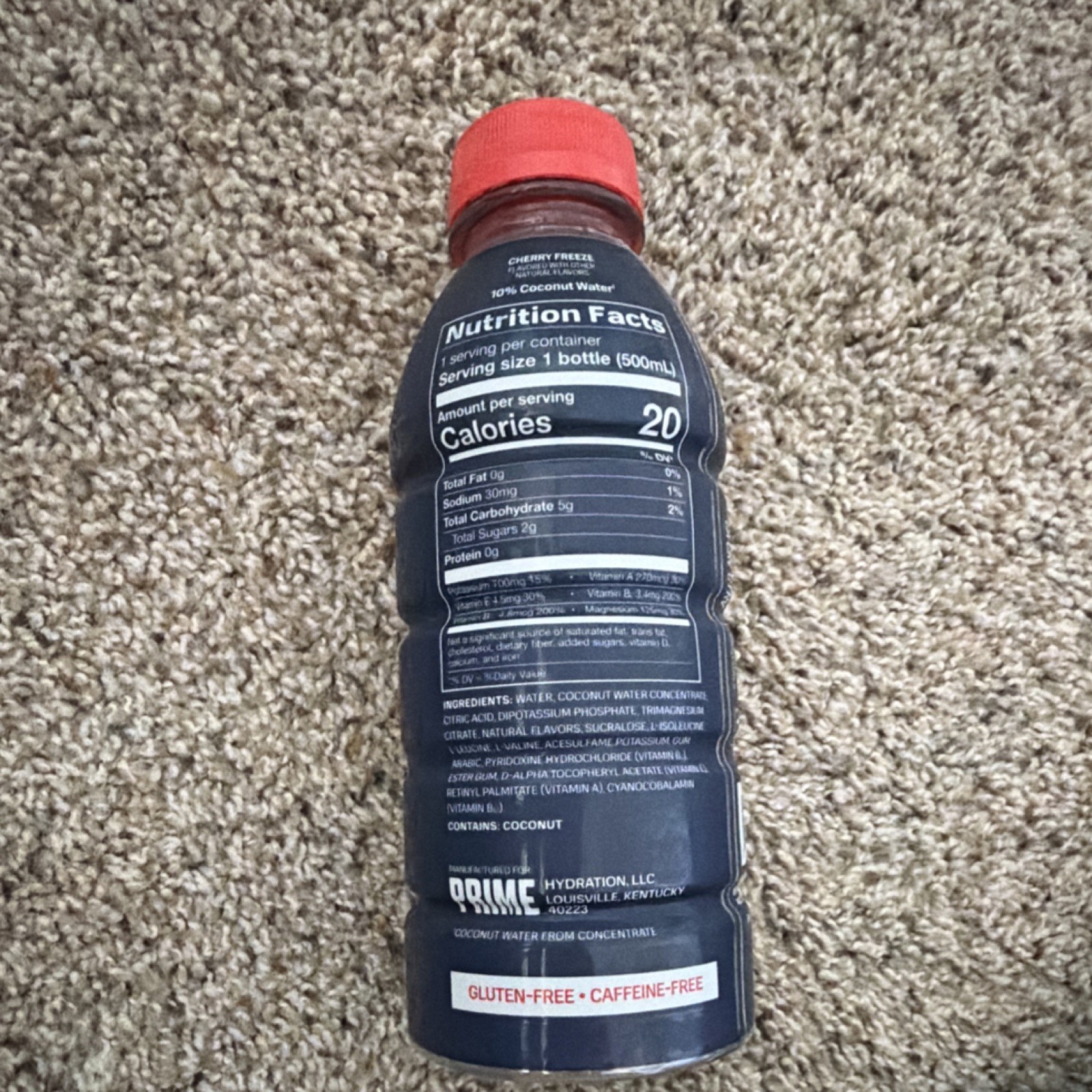 Kevin Durant Limited Edition Prime Cherry Freeze Hydration Drink 16.9 fl oz