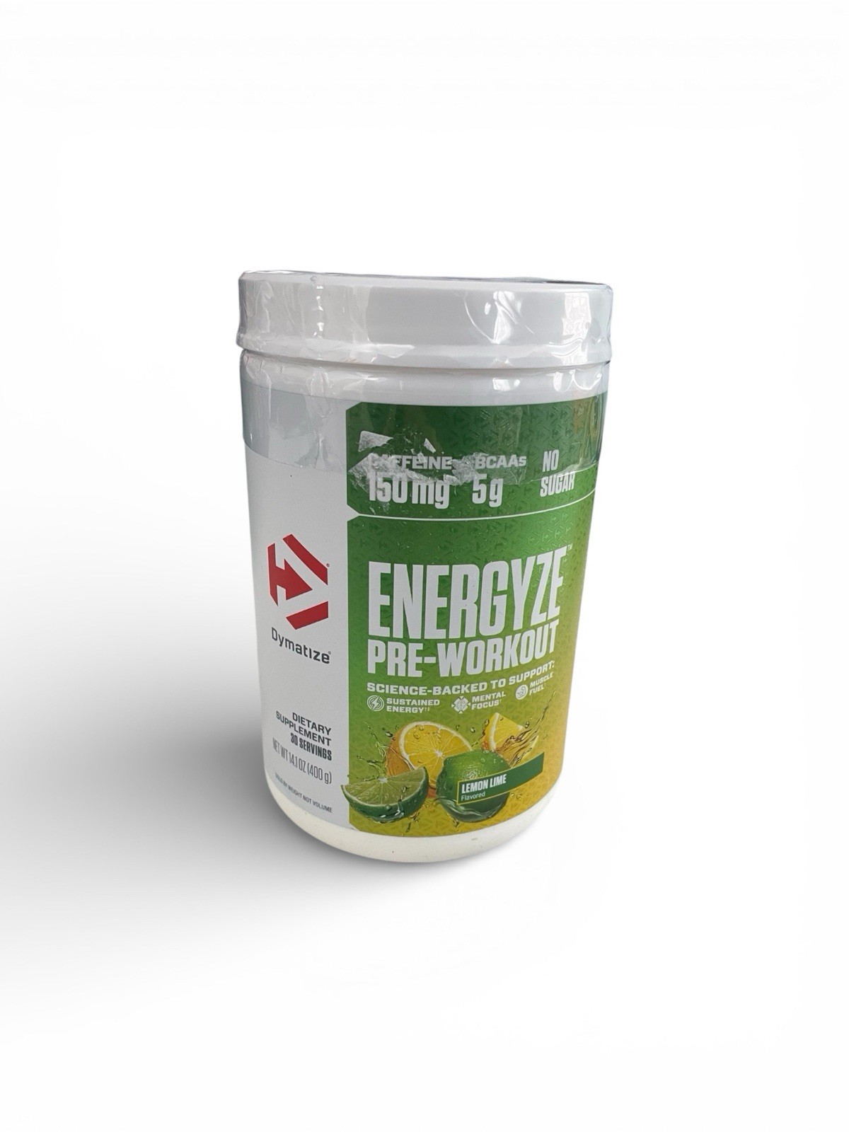 *NEW* Dymatize Energyze Pre-Workout dietary supplement in the Lemon Lime flavor