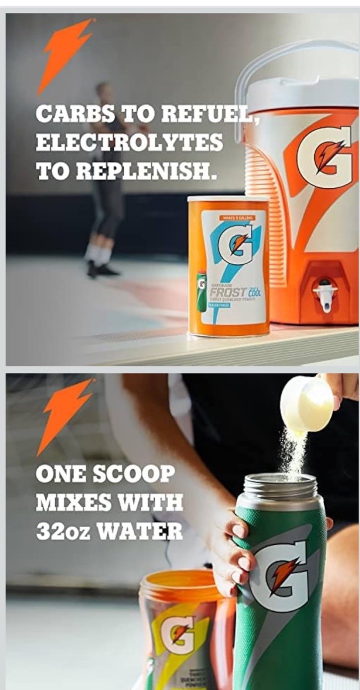 Gatorade Thirst Quencher Powder, Fruit Punch, 76.5 oz Canister Makes 9 Gallons