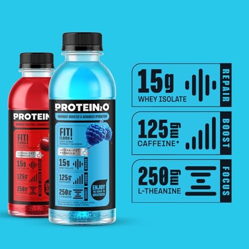 Protein2o Whey Protein Isolate Energy Drink Variety Pack 16.9oz 12 Pack Sugar Fr