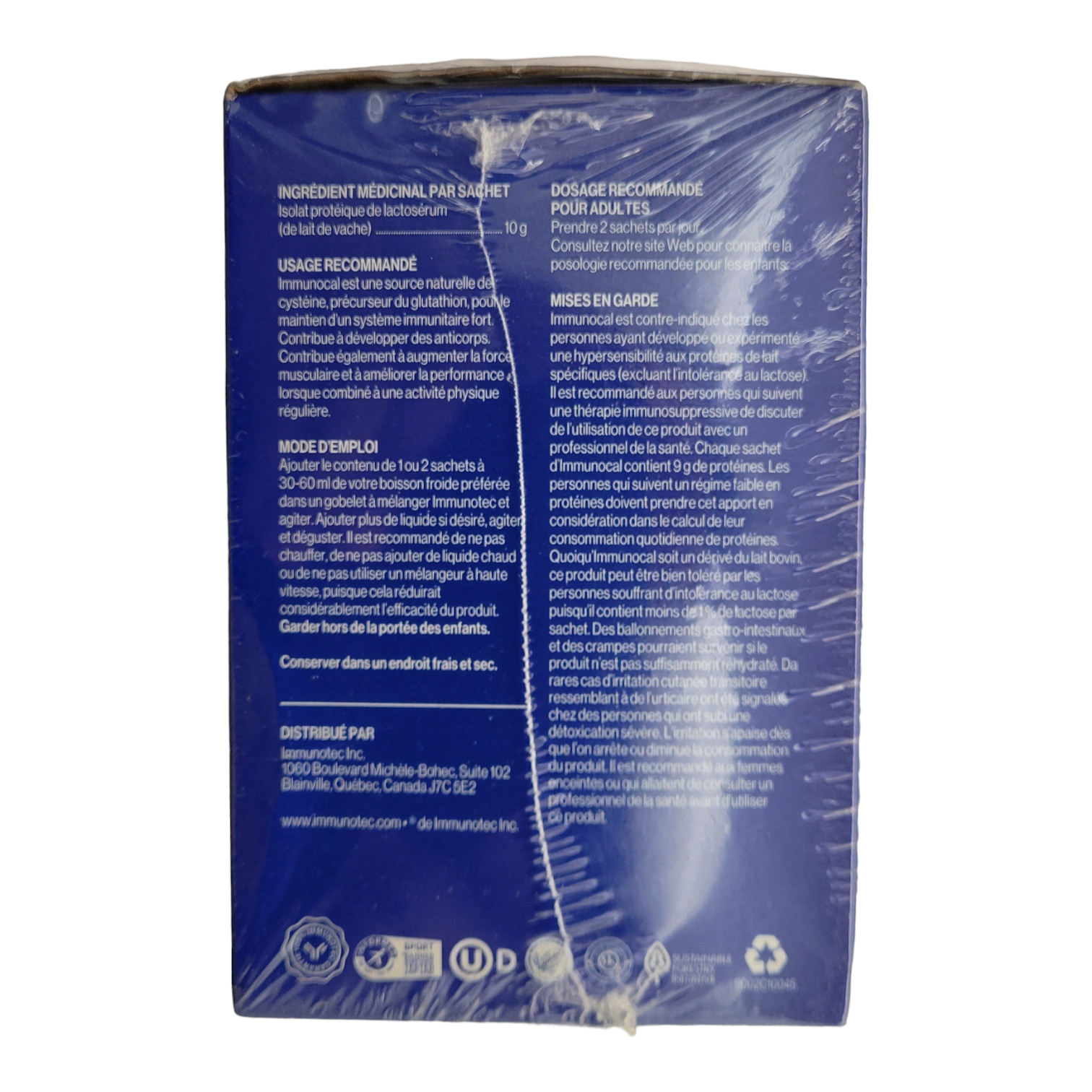 Immunotec Immunocal classic / Blue – (2 Packs)- Free Shipping – Exp: 5/2028