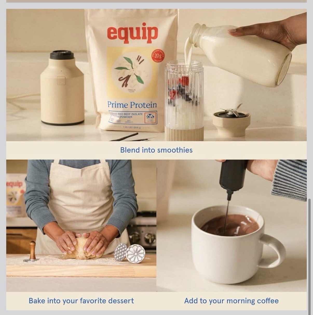Equip Foods Prime Protein Powder | Clean, Grass Fed Beef Protein Powder | Carniv