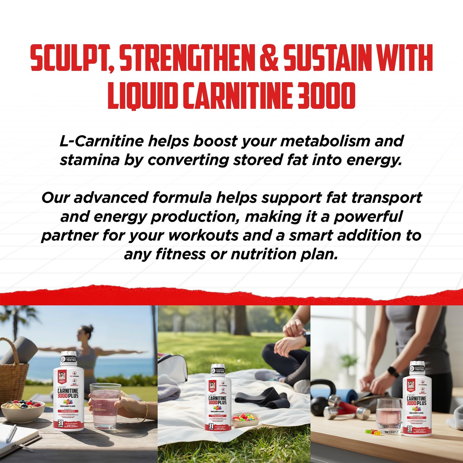 Old School Labs Liquid L-Carnitine 3000 Plus Advanced 4-In-1 Formula Acetyl