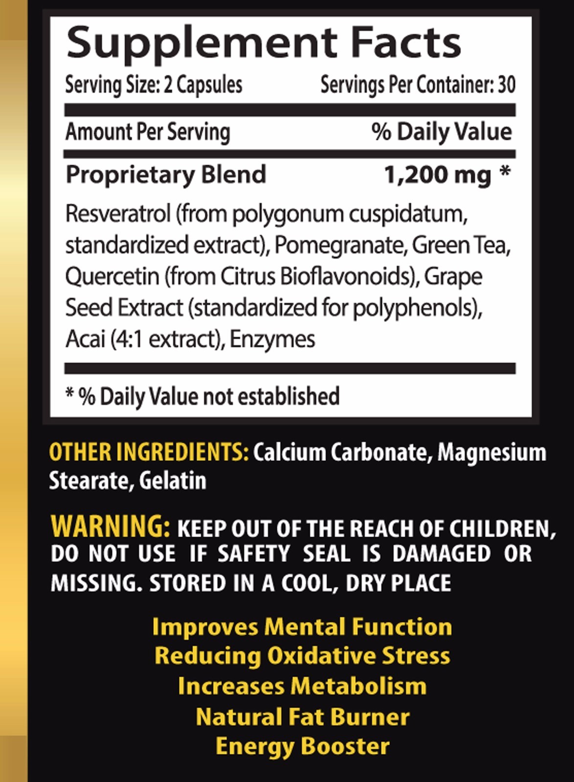 Wellness essentials men’s vitality – GRAVIOLA – RESVERATROL COMBO -graviola diet