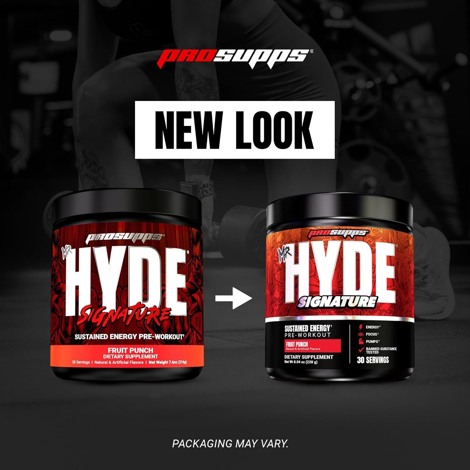 PROSUPPS Mr. Hyde Signature Pre Workout Powder with Creatine, Beta Alanine