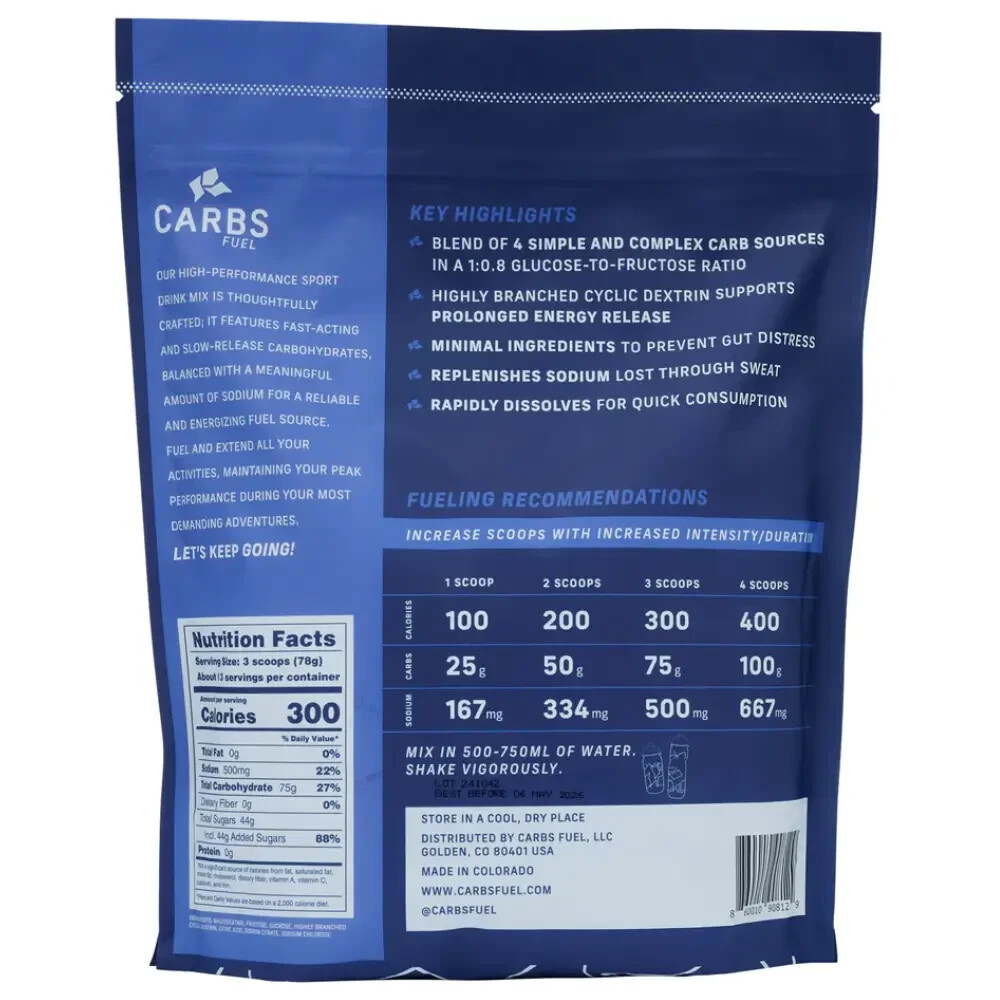 Carbs Fuel Original Sports Drink Mix