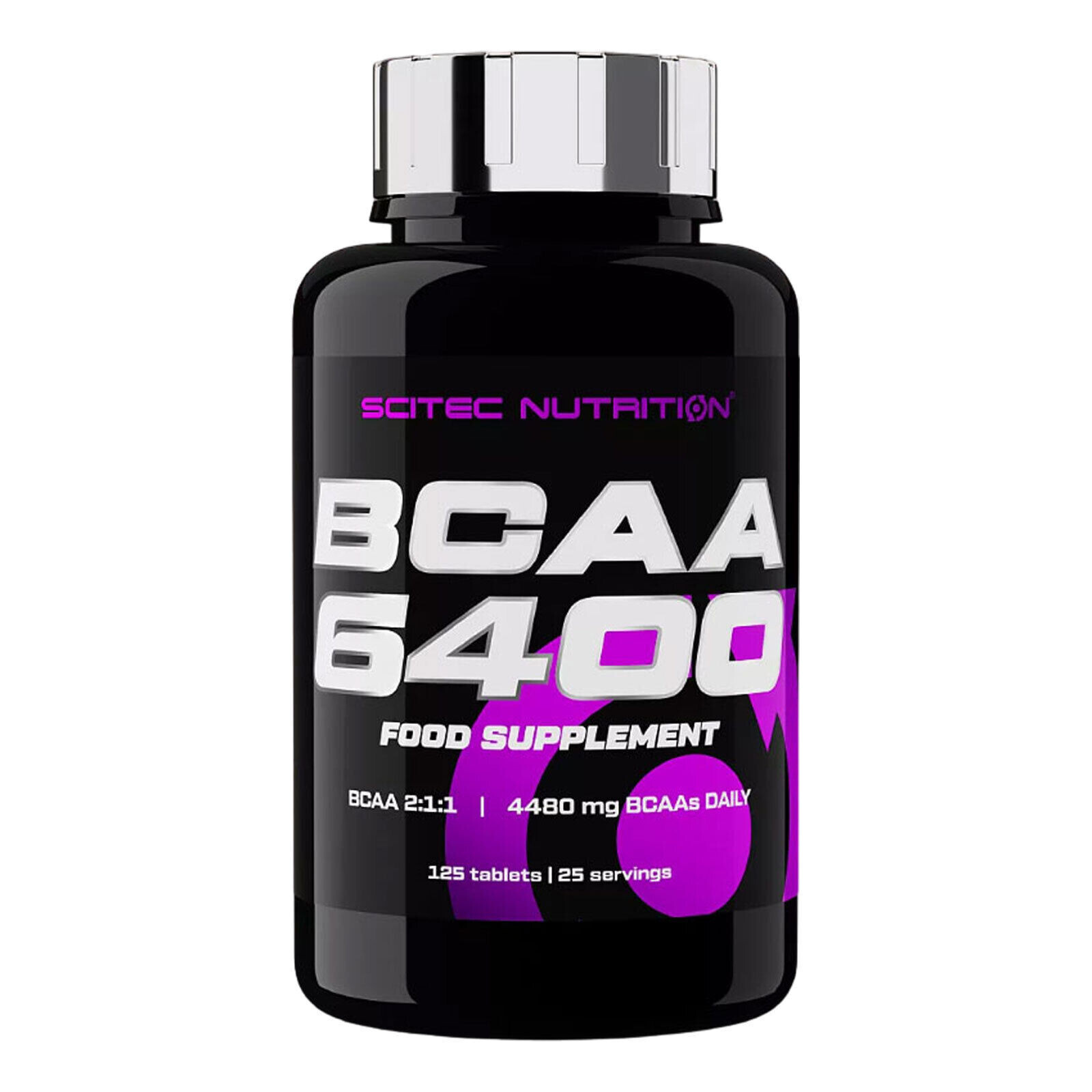 BCAA 6400 125 TABLETS- Essential BCAA Amino Acids Top Quality Muscle Growth