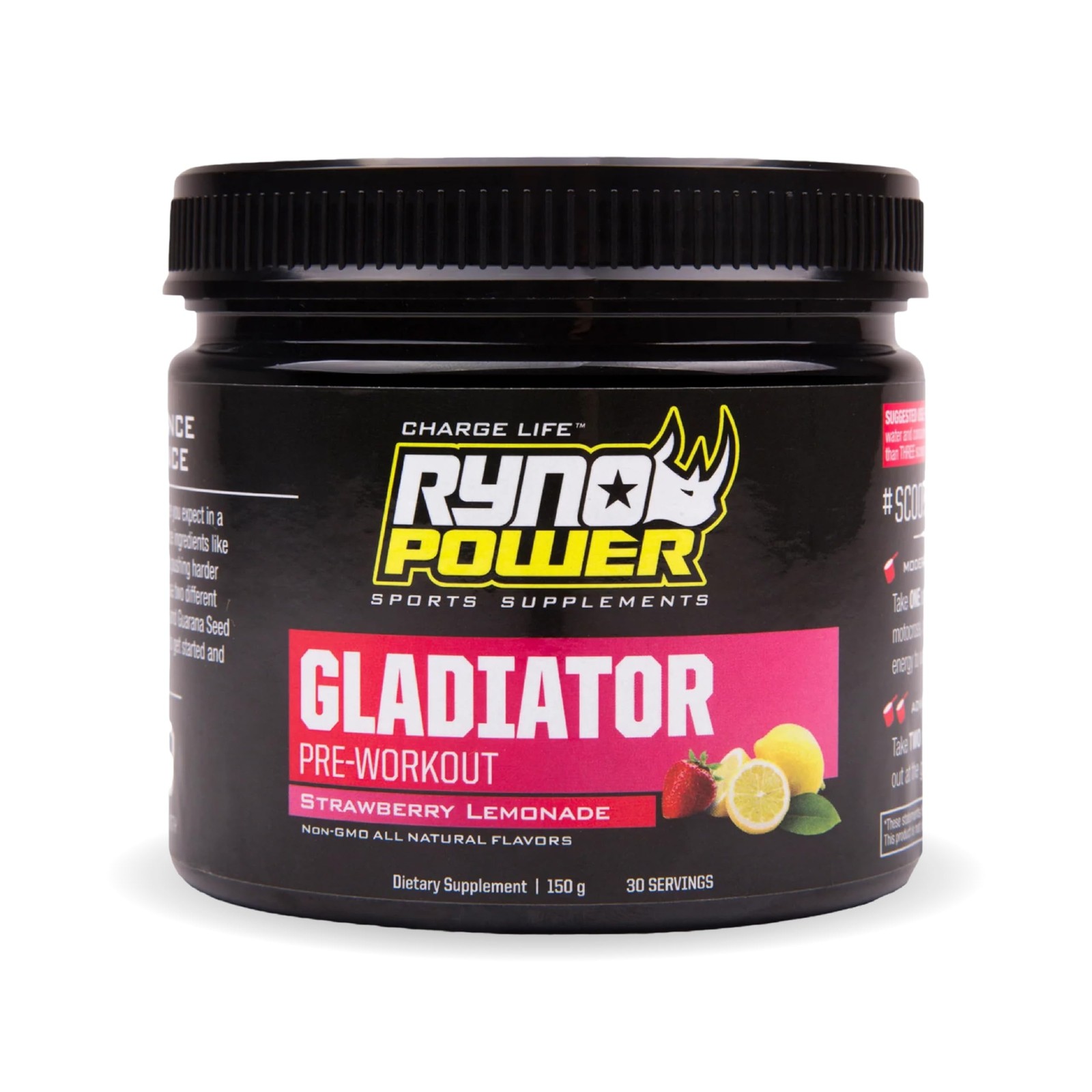 Ryno Power Gladiator Pre-Workout (30 Servings) ‘Strawberry Lemonade’