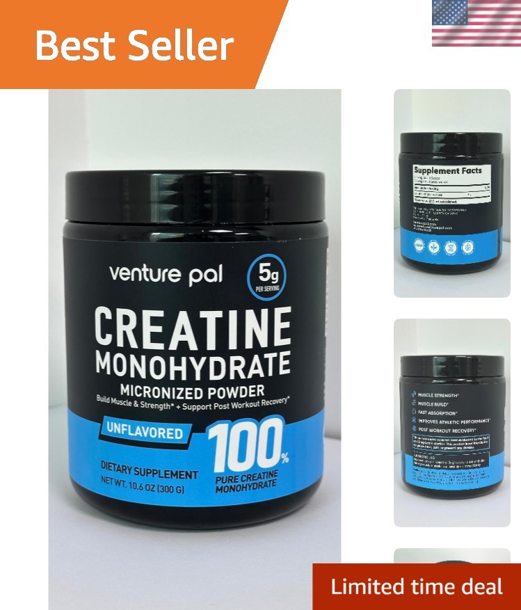 Micronized Creatine Monohydrate Powder – Optimize Energy & Recovery 13.4 Ounces