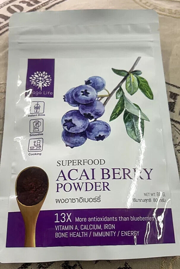 Acai Berry Powder Freeze-dried Superfood Powder For beautiful skin 80g
