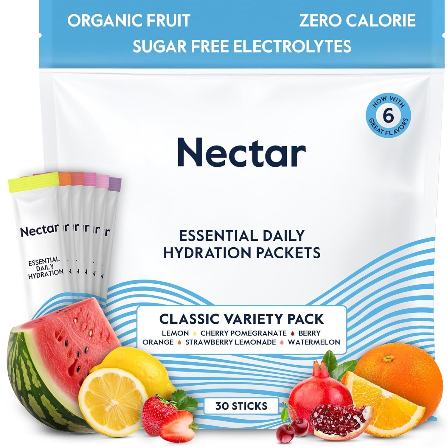 30 Pack Electrolyte Drink Mix – Sugar-Free Organic Powder for Rapid Hydration