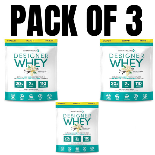French Vanilla Protein Supplement Powder – 29 Servings, 20g Protein – Pack of 3