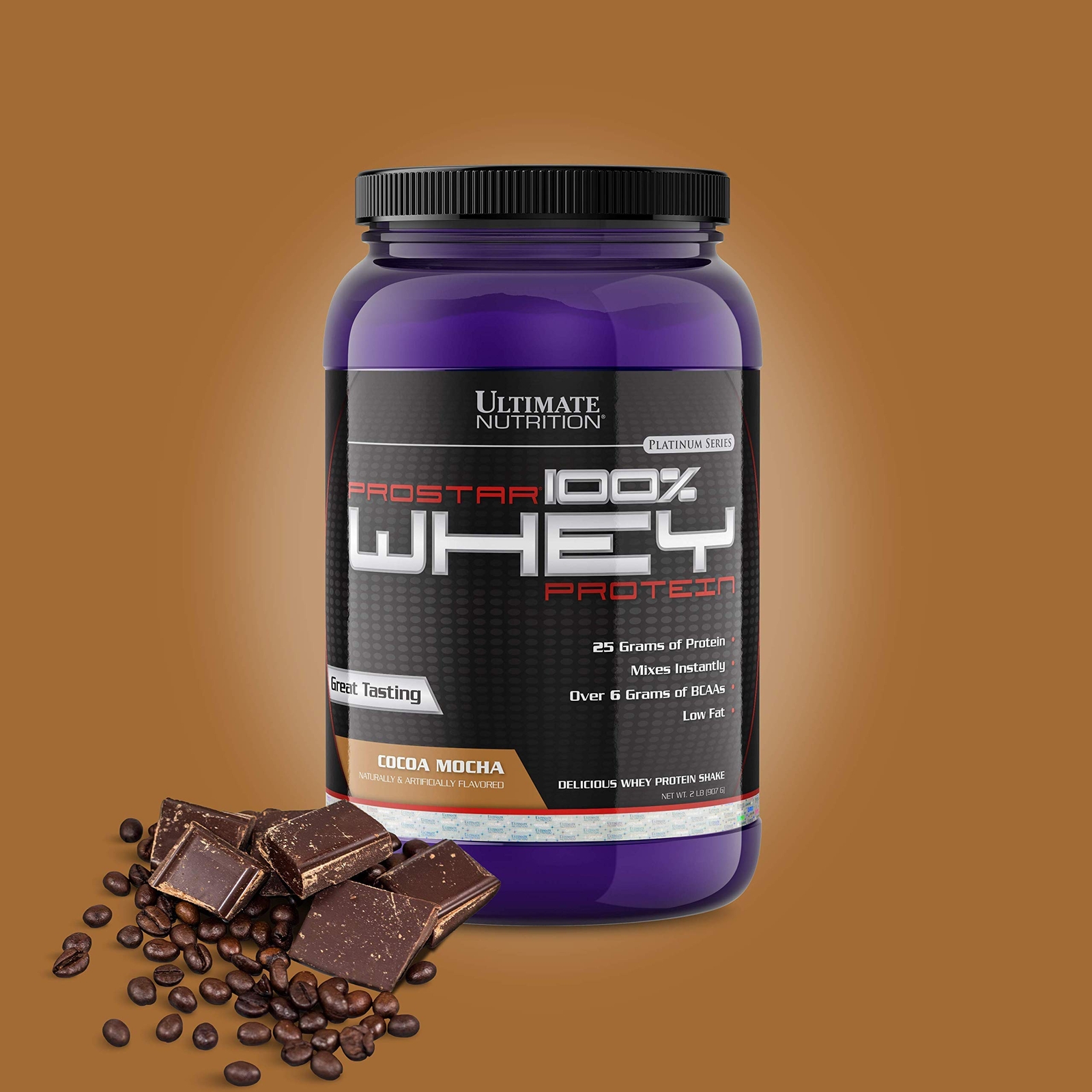 Prostar Whey Protein Powder 25 gm of Protein – 30 Servings, Cocoa Mocha, 2 lbs