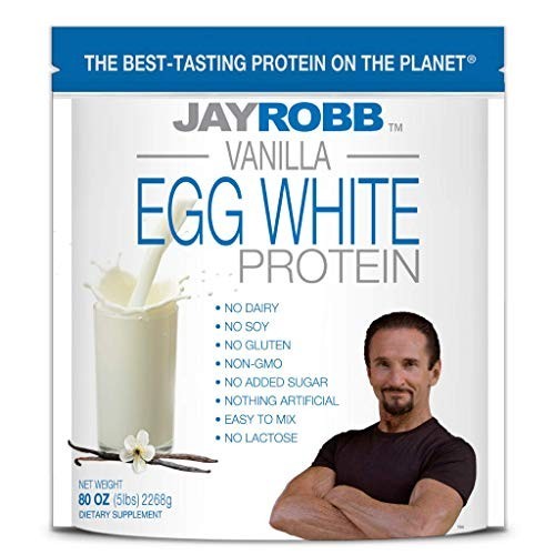 Jay Robb Whey Protein Isolate Vanilla 80 oz / 5 lb / 2268 g Each (Pack of 3)