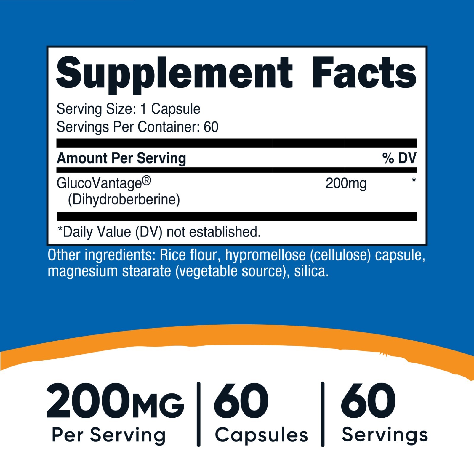 Nutricost Dihydroberberine Capsules (200mg, 60 Capsules) – Vegan, Gluten Free