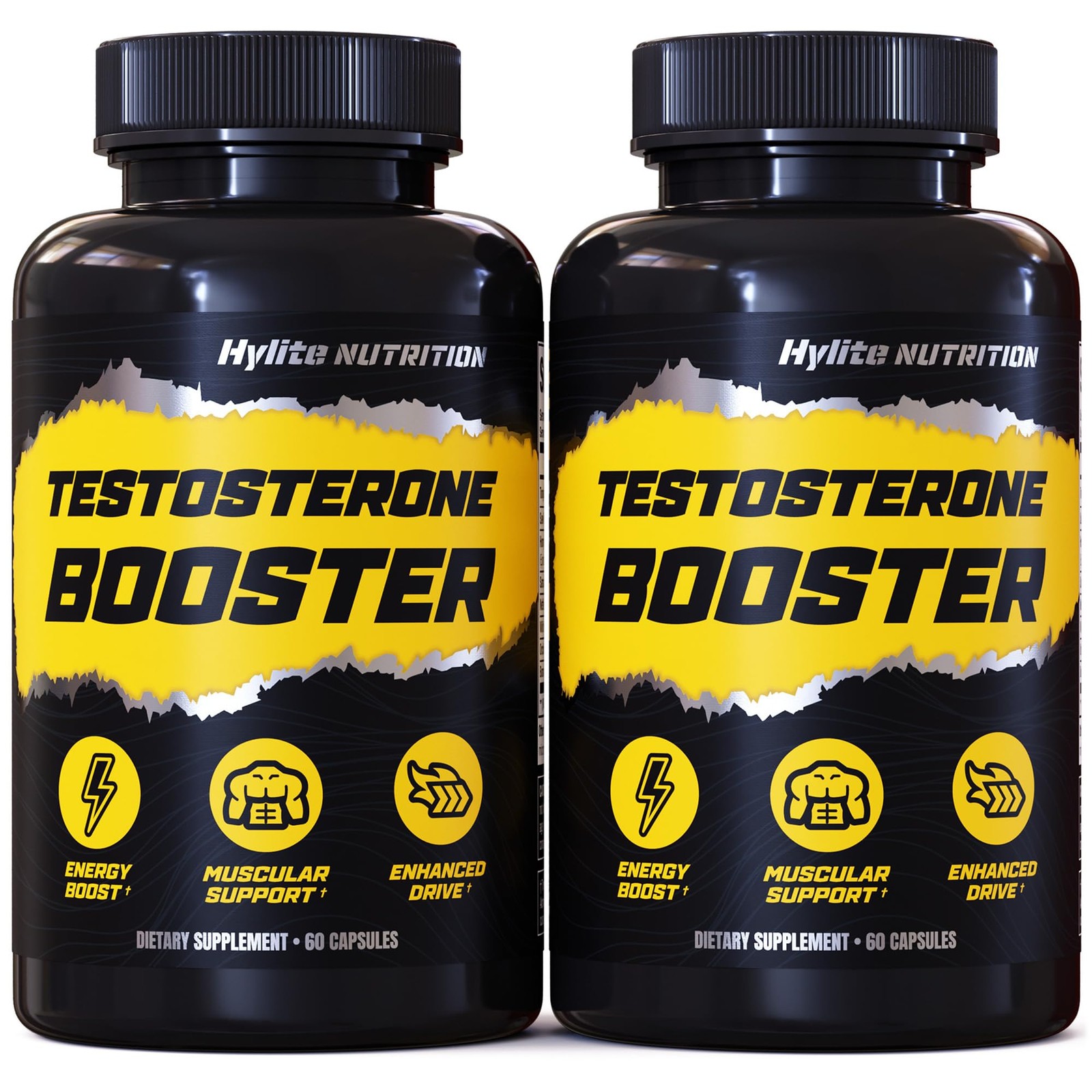 Testosterone Booster for Men – Male Enhancing 60 Count (Pack of 2), Brown