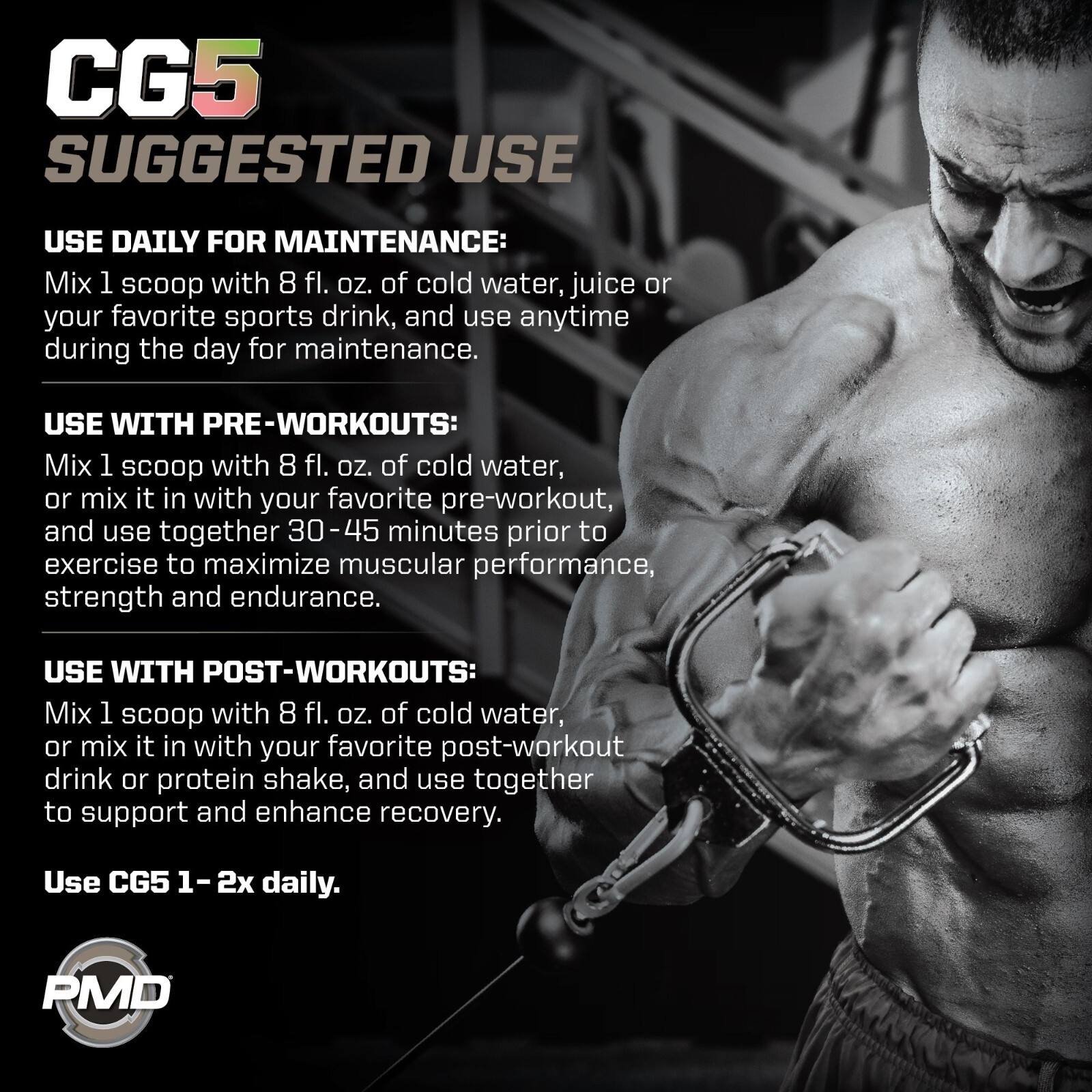 CG5 – Creatine/Glutamine Powder – Strength, Power & Recovery 30 servings
