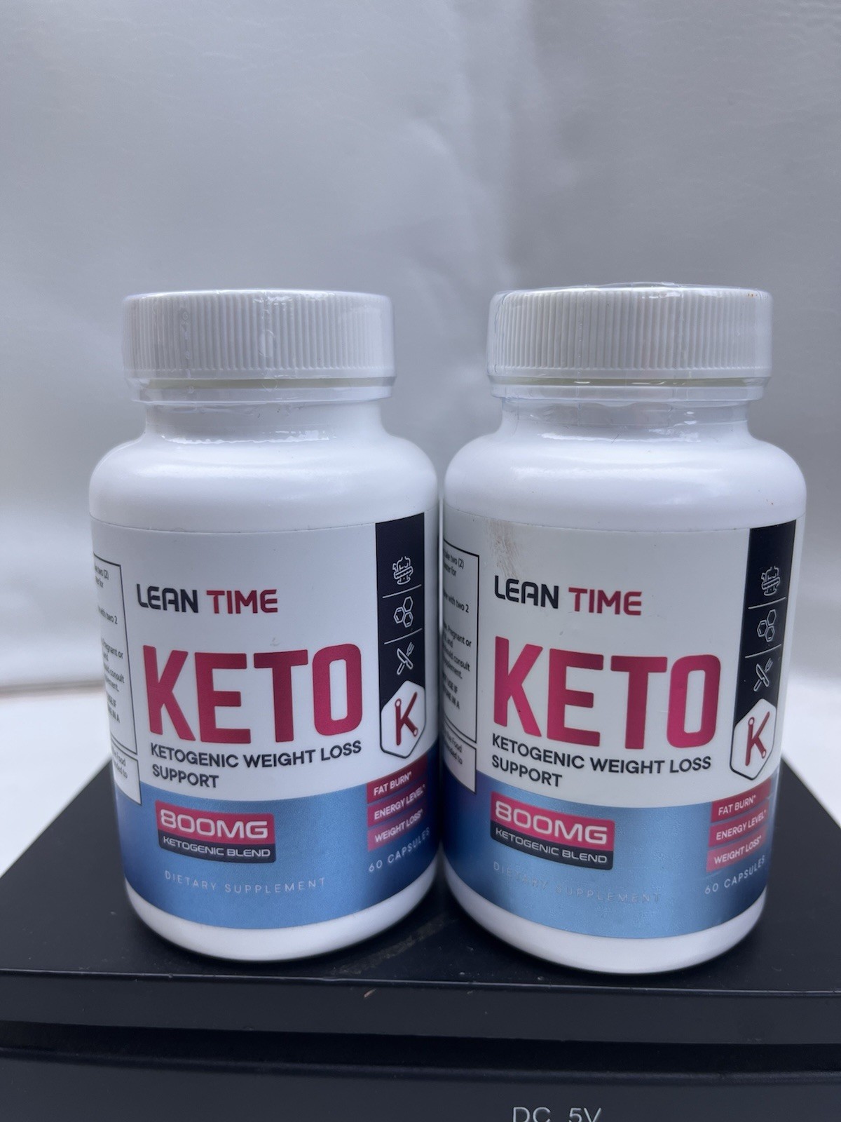 Lean Time Fat Burning Keto Pills Weight Loss Ketosis Nutrition 800mg 60 Caps Ea