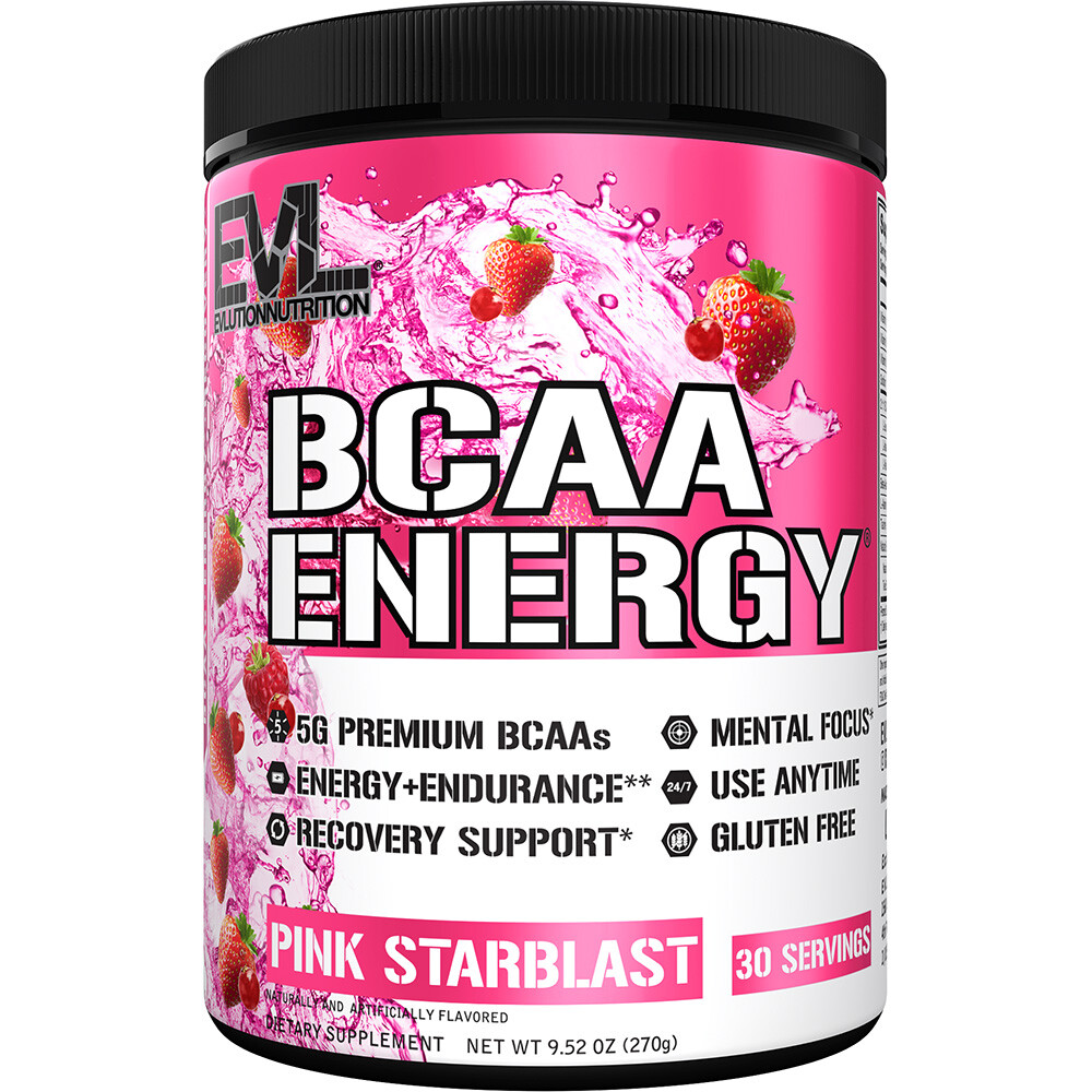 EVL BCAA Energy Most Powerful Amino Acid Pre Workout Powder for Energy, Recovery