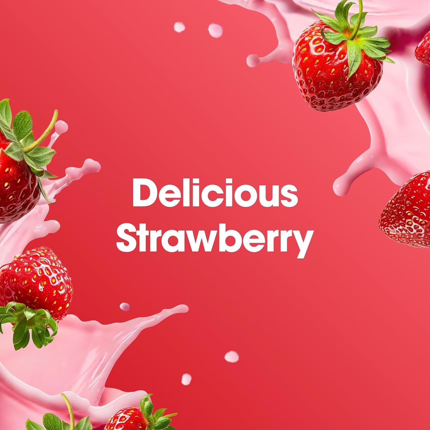 High-Quality Strawberry Whey Protein Powder – 24g Protein per Scoop, 5 lbs