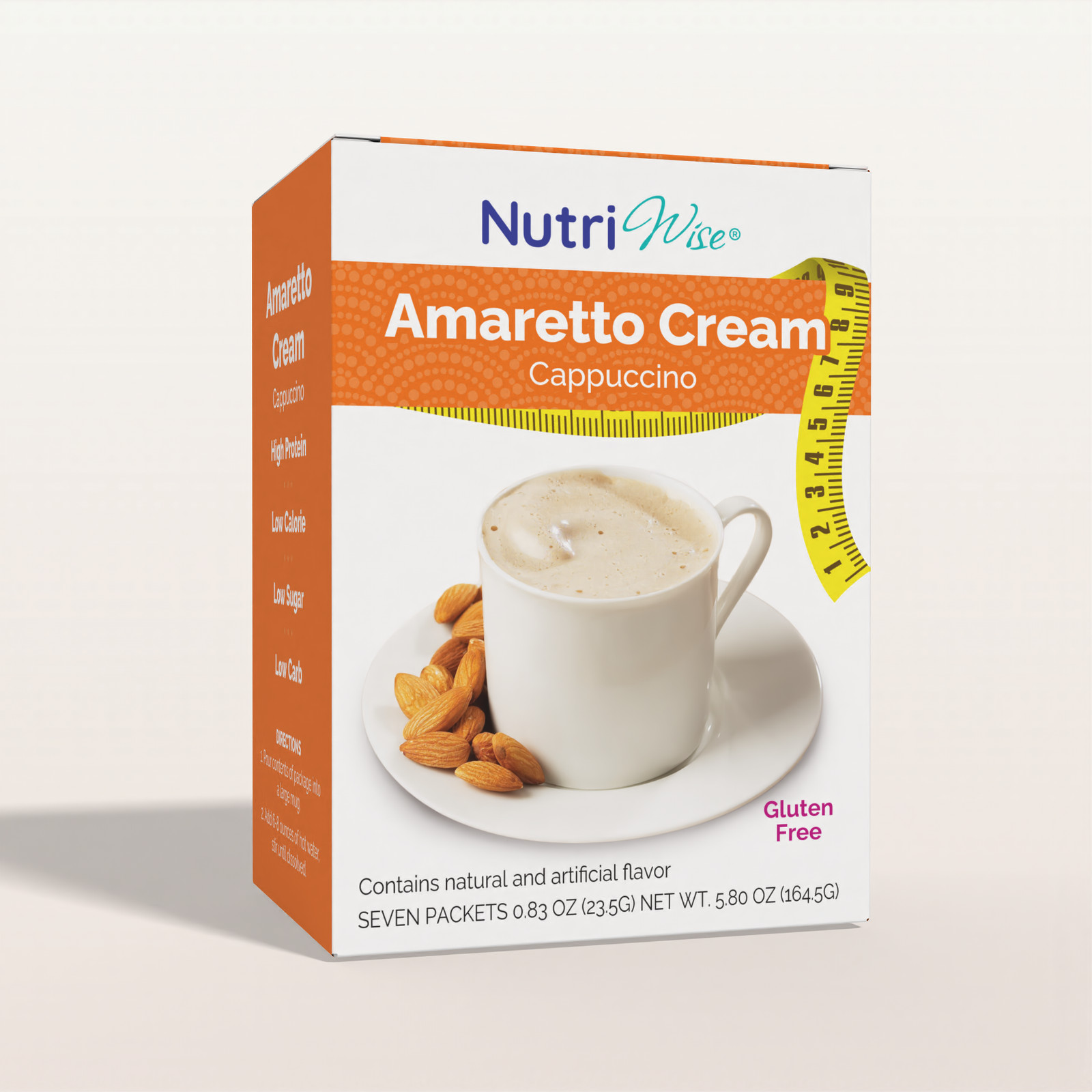 NutriWise® Amaretto Cappuccino | Ideal Protein Alternative Diet, Low Carb 7/ct