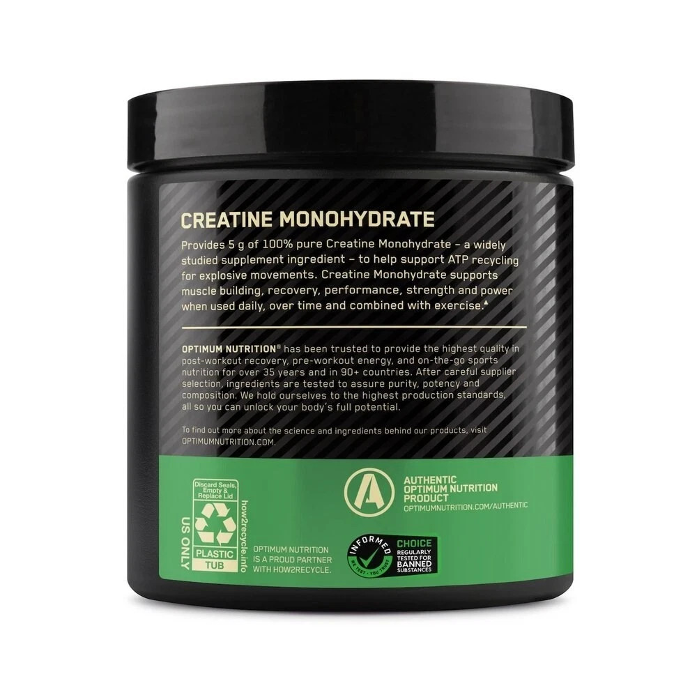 2PK Optimum Nutrition Creatine Powder, 300 Grams, 10.58 OZ