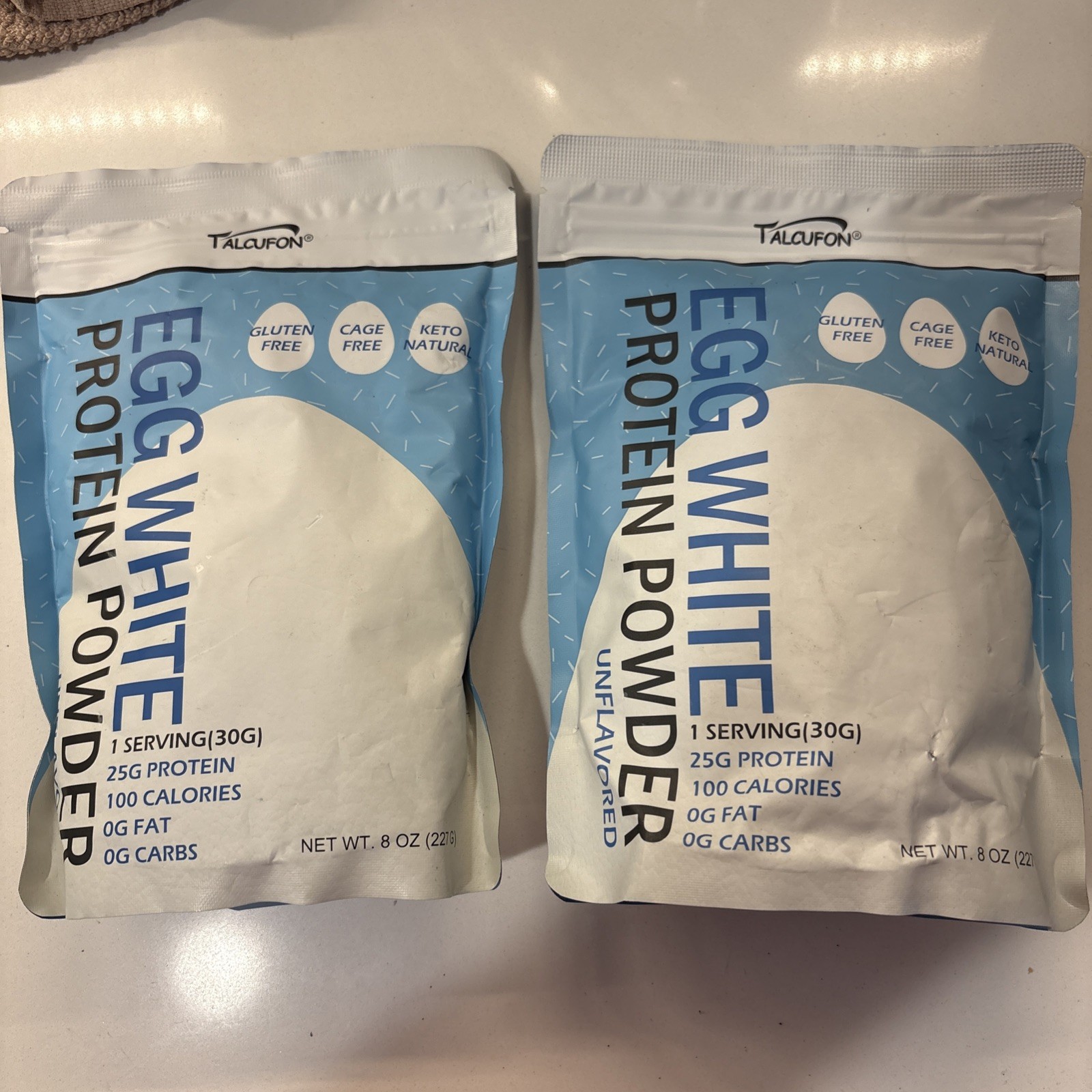 Talcufon Egg White Protein Powder 8Oz Pasteurized No Additives, High Protein