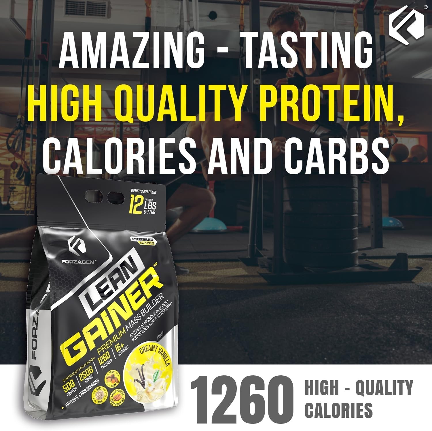Forzagen Lean Gainer Premium Mass Builder | Mass Gainer Protein Powder for