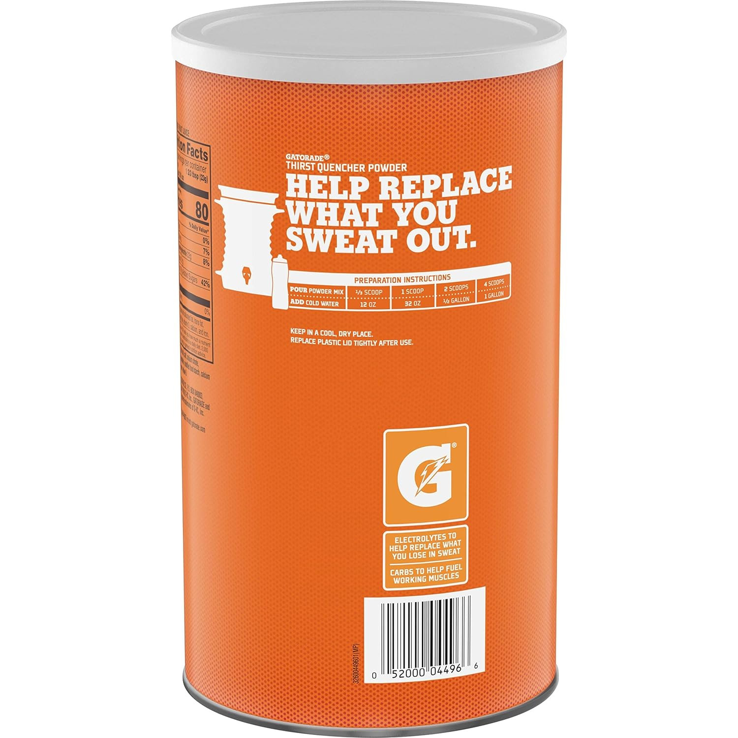 Gatorade Thirst Quencher Powder, Orange, 76.5 oz, Makes 9 Gallons