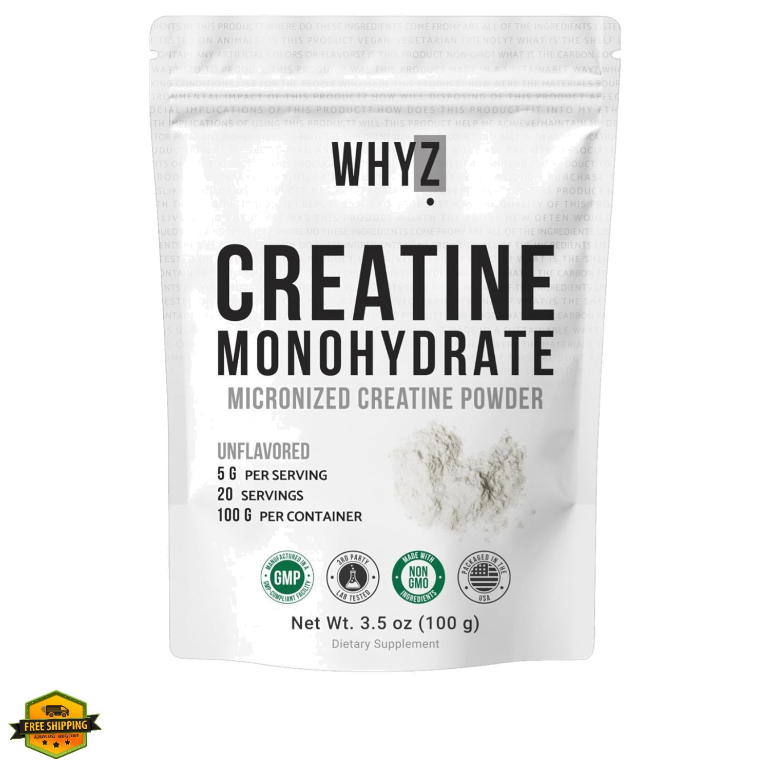 Creatine Monohydrate Powder, Micronized, Unflavored Creatine for Men & Women,…